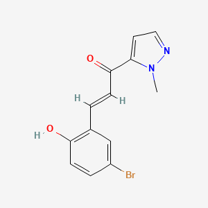 (2E)-3-(5-bromo-2-hydroxyphenyl)-1-(1-methyl-1H-pyrazol-5-yl)prop-2-en-1-one