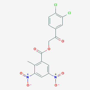 2-(3,4-Dichlorophenyl)-2-oxoethyl 2-methyl-3,5-dinitrobenzoate