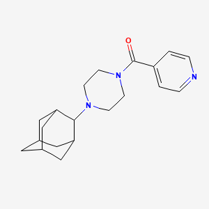 molecular formula C20H27N3O B10894783 [4-(2-Adamantyl)piperazino](4-pyridyl)methanone 