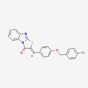 (2Z)-2-{4-[(4-bromobenzyl)oxy]benzylidene}[1,3]thiazolo[3,2-a]benzimidazol-3(2H)-one