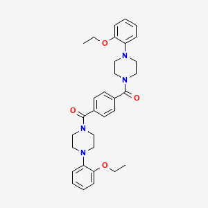 Benzene-1,4-diylbis{[4-(2-ethoxyphenyl)piperazin-1-yl]methanone}