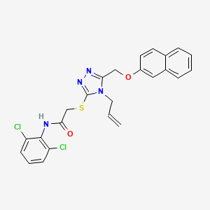 N-(2,6-dichlorophenyl)-2-({5-[(naphthalen-2-yloxy)methyl]-4-(prop-2-en-1-yl)-4H-1,2,4-triazol-3-yl}sulfanyl)acetamide