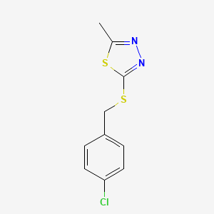 2-[(4-Chlorobenzyl)sulfanyl]-5-methyl-1,3,4-thiadiazole