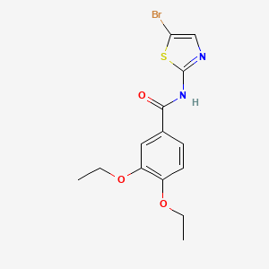 N-(5-bromo-1,3-thiazol-2-yl)-3,4-diethoxybenzamide