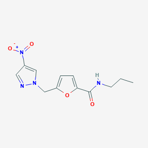 5-[(4-nitro-1H-pyrazol-1-yl)methyl]-N-propylfuran-2-carboxamide