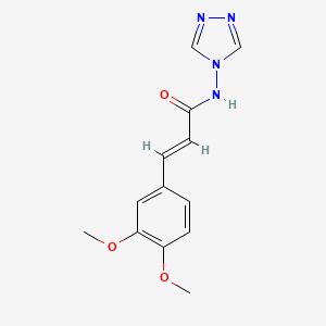 (2E)-3-(3,4-dimethoxyphenyl)-N-(4H-1,2,4-triazol-4-yl)prop-2-enamide