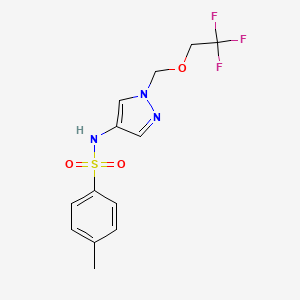 4-methyl-N-{1-[(2,2,2-trifluoroethoxy)methyl]-1H-pyrazol-4-yl}benzenesulfonamide