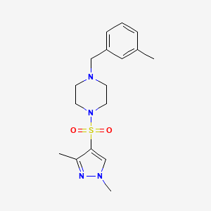 molecular formula C17H24N4O2S B10895068 1,3-dimethyl-1H-pyrazol-4-yl [4-(3-methylbenzyl)piperazino] sulfone 