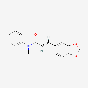 (2E)-3-(1,3-benzodioxol-5-yl)-N-methyl-N-phenylprop-2-enamide