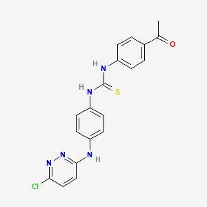 1-(4-Acetylphenyl)-3-{4-[(6-chloropyridazin-3-yl)amino]phenyl}thiourea