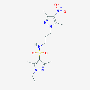 N-[3-(3,5-dimethyl-4-nitro-1H-pyrazol-1-yl)propyl]-1-ethyl-3,5-dimethyl-1H-pyrazole-4-sulfonamide