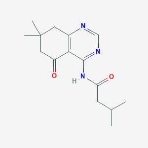 N-(7,7-dimethyl-5-oxo-5,6,7,8-tetrahydroquinazolin-4-yl)-3-methylbutanamide