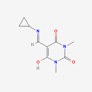 5-[(cyclopropylamino)methylidene]-1,3-dimethylpyrimidine-2,4,6(1H,3H,5H)-trione