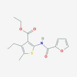 Ethyl 4-ethyl-2-[(furan-2-ylcarbonyl)amino]-5-methylthiophene-3-carboxylate