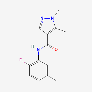 N-(2-fluoro-5-methylphenyl)-1,5-dimethyl-1H-pyrazole-4-carboxamide