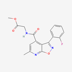 Methyl 2-({[3-(2-fluorophenyl)-6-methylisoxazolo[5,4-B]pyridin-4-YL]carbonyl}amino)acetate