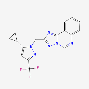 2-{[5-cyclopropyl-3-(trifluoromethyl)-1H-pyrazol-1-yl]methyl}[1,2,4]triazolo[1,5-c]quinazoline