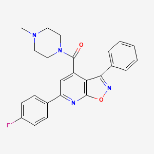 [6-(4-Fluorophenyl)-3-phenyl[1,2]oxazolo[5,4-b]pyridin-4-yl](4-methylpiperazin-1-yl)methanone