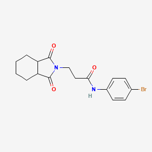 N-(4-bromophenyl)-3-(1,3-dioxooctahydro-2H-isoindol-2-yl)propanamide