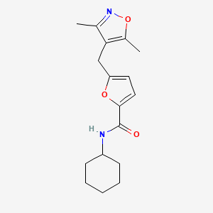 N-cyclohexyl-5-[(3,5-dimethyl-1,2-oxazol-4-yl)methyl]furan-2-carboxamide