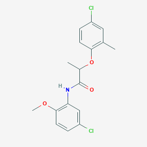 N-(5-chloro-2-methoxyphenyl)-2-(4-chloro-2-methylphenoxy)propanamide