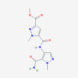 methyl 5-[(5-carbamoyl-1-methyl-1H-pyrazol-4-yl)carbamoyl]-1-methyl-1H-pyrazole-3-carboxylate