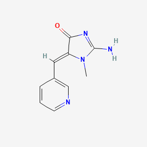 molecular formula C10H10N4O B10895544 (5Z)-2-imino-1-methyl-5-(pyridin-3-ylmethylidene)imidazolidin-4-one 