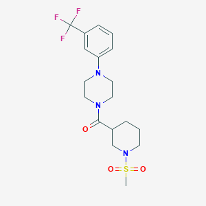 [1-(Methylsulfonyl)piperidin-3-yl]{4-[3-(trifluoromethyl)phenyl]piperazin-1-yl}methanone