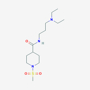 N-[3-(diethylamino)propyl]-1-(methylsulfonyl)piperidine-4-carboxamide