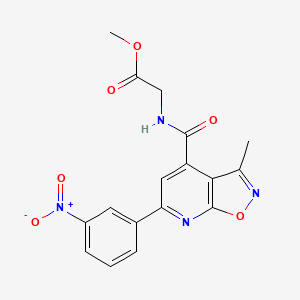 Methyl 2-({[3-methyl-6-(3-nitrophenyl)isoxazolo[5,4-B]pyridin-4-YL]carbonyl}amino)acetate