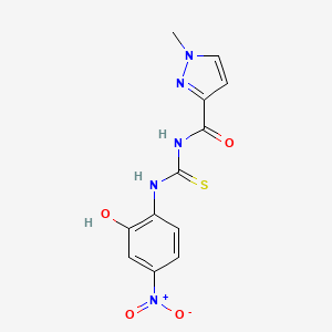 N-[(2-hydroxy-4-nitrophenyl)carbamothioyl]-1-methyl-1H-pyrazole-3-carboxamide