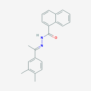 N'-[(1E)-1-(3,4-dimethylphenyl)ethylidene]naphthalene-1-carbohydrazide