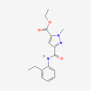 ethyl 3-[(2-ethylphenyl)carbamoyl]-1-methyl-1H-pyrazole-5-carboxylate