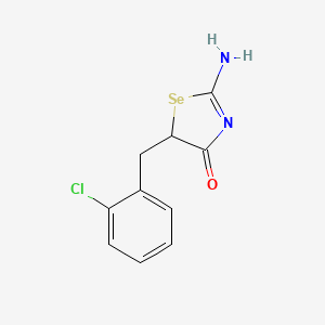 molecular formula C10H9ClN2OSe B10895714 5-(2-Chlorobenzyl)-2-imino-1,3-selenazolidin-4-one 