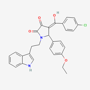 4-[(4-chlorophenyl)carbonyl]-5-(4-ethoxyphenyl)-3-hydroxy-1-[2-(1H-indol-3-yl)ethyl]-1,5-dihydro-2H-pyrrol-2-one