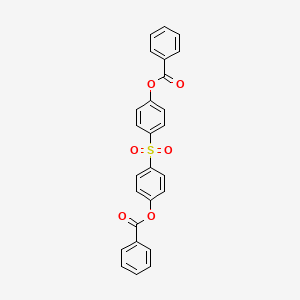 molecular formula C26H18O6S B10895744 4-{[4-(Benzoyloxy)phenyl]sulfonyl}phenyl benzoate 