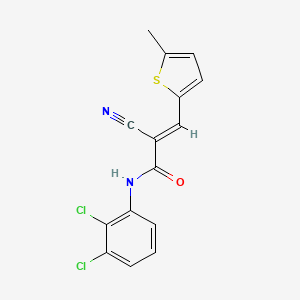 (2E)-2-cyano-N-(2,3-dichlorophenyl)-3-(5-methylthiophen-2-yl)prop-2-enamide