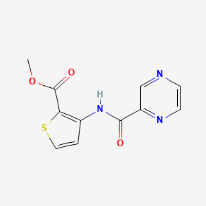 Methyl 3-[(2-pyrazinylcarbonyl)amino]-2-thiophenecarboxylate