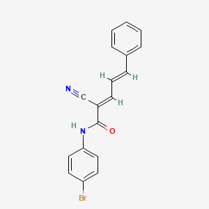 (2E,4E)-N-(4-bromophenyl)-2-cyano-5-phenylpenta-2,4-dienamide