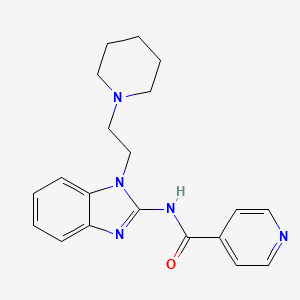 N~4~-[1-(2-Piperidinoethyl)-1H-1,3-benzimidazol-2-YL]isonicotinamide