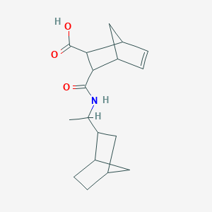 3-{[1-(Bicyclo[2.2.1]hept-2-yl)ethyl]carbamoyl}bicyclo[2.2.1]hept-5-ene-2-carboxylic acid