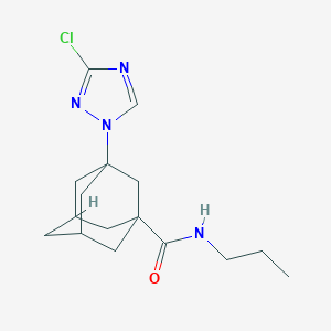 3-(3-Chloro-1H-1,2,4-triazol-1-YL)-N~1~-propyl-1-adamantanecarboxamide