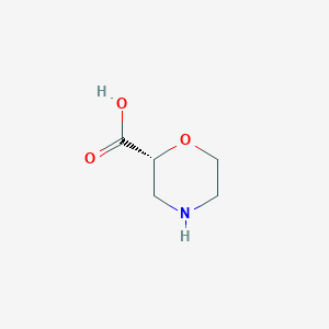 molecular formula C5H9NO3 B108959 (R)-吗啉-2-羧酸 CAS No. 1212396-52-5