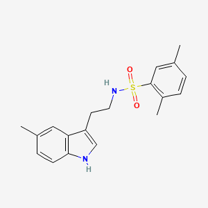 2,5-dimethyl-N-[2-(5-methyl-1H-indol-3-yl)ethyl]benzenesulfonamide