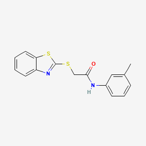 2-(1,3-benzothiazol-2-ylsulfanyl)-N-(3-methylphenyl)acetamide