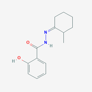 molecular formula C14H18N2O2 B10896061 2-hydroxy-N'-[(1Z)-2-methylcyclohexylidene]benzohydrazide 