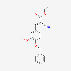 Ethyl 3-(4-(benzyloxy)-3-methoxyphenyl)-2-cyanoacrylate