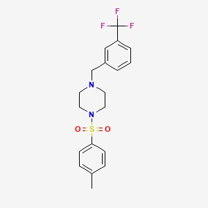 1-[(4-Methylphenyl)sulfonyl]-4-[3-(trifluoromethyl)benzyl]piperazine