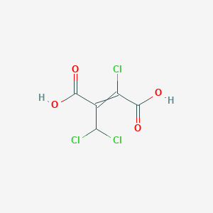 B108962 2-Chloro-3-(dichloromethyl)but-2-enedioic acid CAS No. 122551-90-0
