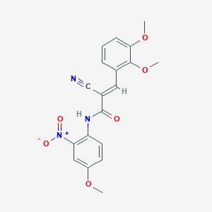 (2E)-2-cyano-3-(2,3-dimethoxyphenyl)-N-(4-methoxy-2-nitrophenyl)prop-2-enamide